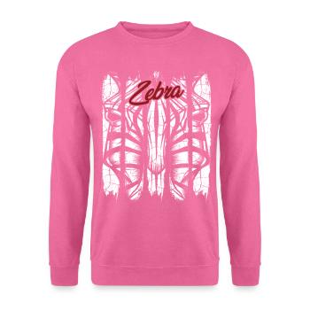 Zebra - Unisex Pullover - Pink - Vorne