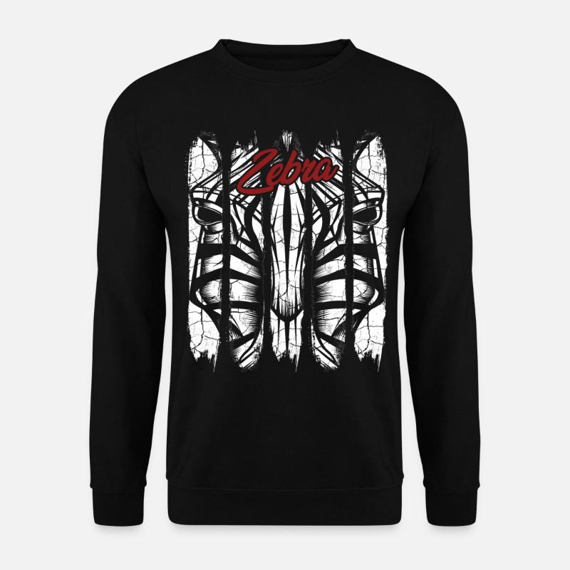 zebra - Unisex Sweatshirt - black