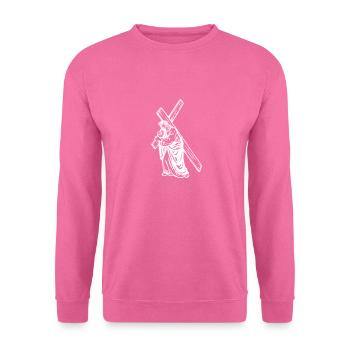 Jésus traverse le christianisme - Sweat-shirt Unisexe - rose - Devant