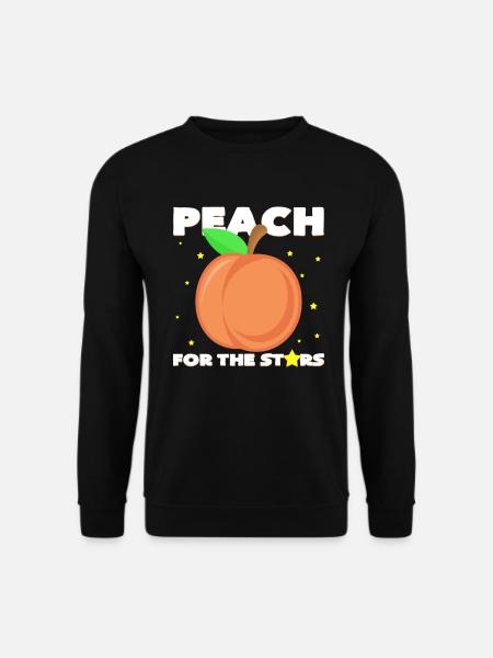 Peach pun - Unisex Sweatshirt - black