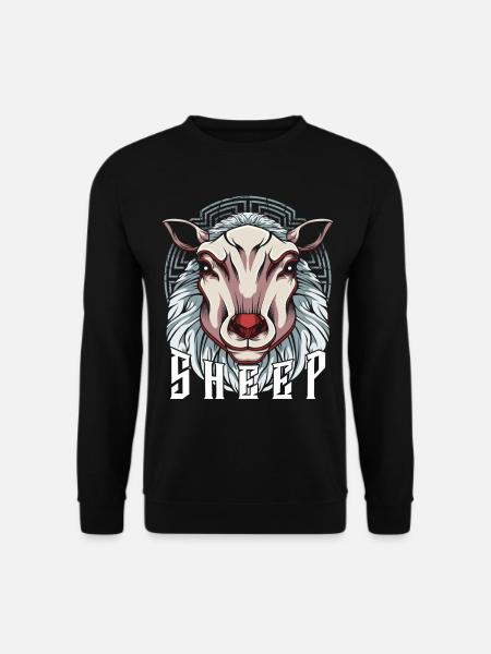 Schaf - Unisex Pullover - Schwarz