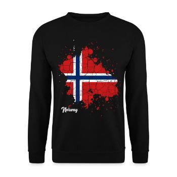 Norway - Unisex Sweatshirt - black - Front - Alina (178cm) & Michal (187cm)