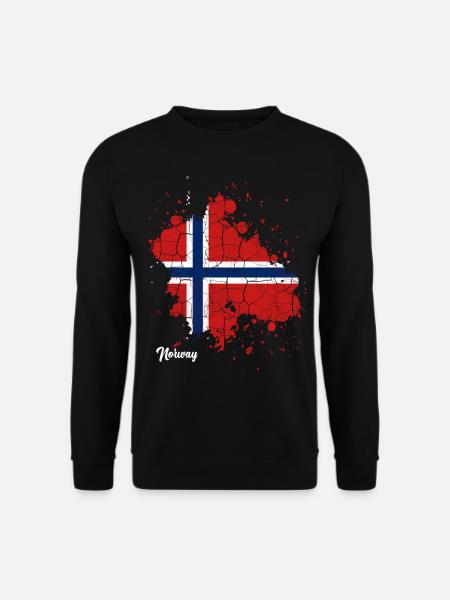 Norwegen - Unisex Pullover - Schwarz