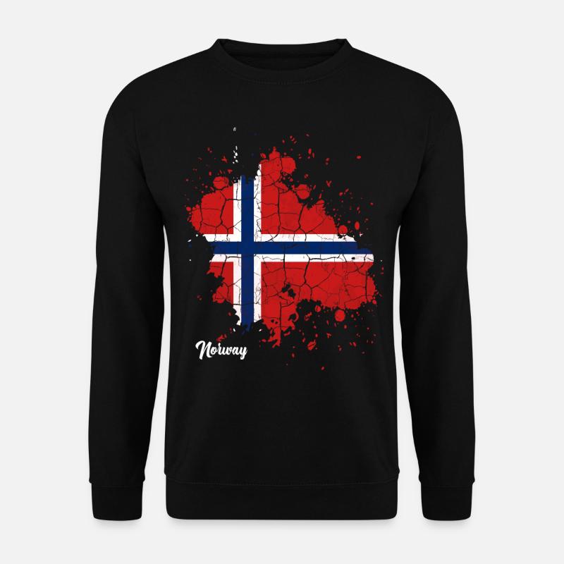 Norwegen - Unisex Pullover - Schwarz