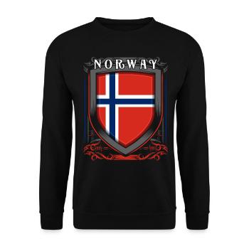 Norwegen - Unisex Pullover - Schwarz - Vorne - Alina (178cm) & Michal (187cm)