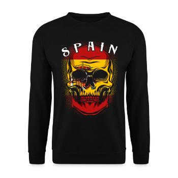 Espagne - Sweat-shirt Unisexe - noir - Devant - Alina (178cm) & Michal (187cm)