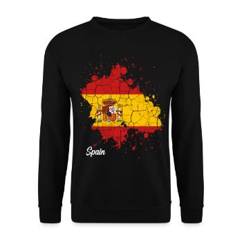 Espagne - Sweat-shirt Unisexe - noir - Devant - Alina (178cm) & Michal (187cm)