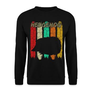 Igel - Unisex Pullover - Schwarz - Vorne - Alina (178cm) & Michal (187cm)