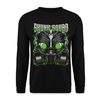 skunk - Unisex Sweatshirt - black - Front - Alina (178cm) & Michal (187cm)