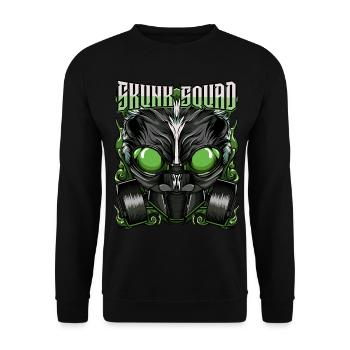 Skunk Squad Gas Mask Abstract Cadeau de Skunk - Sweat-shirt Unisexe - noir - Devant - Alina (178cm) & Michal (187cm)