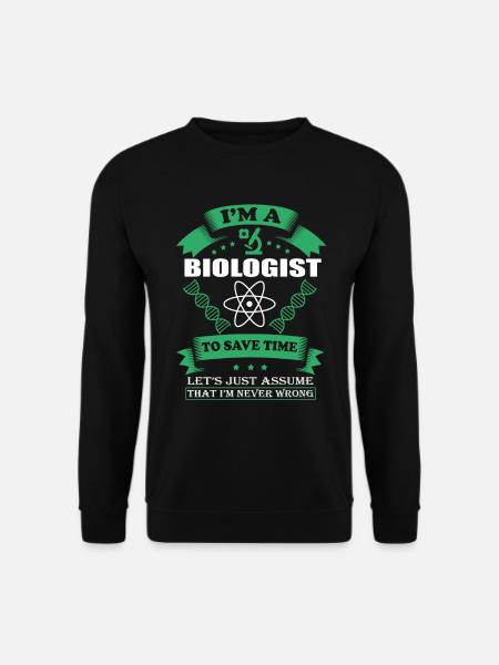 Ich bin Biologe - Unisex Pullover - Schwarz