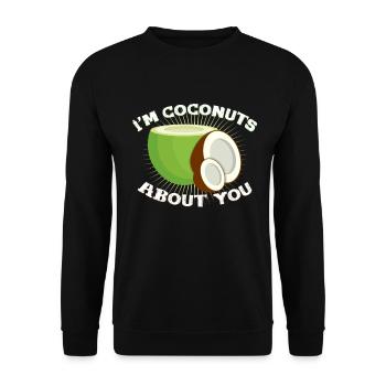 Coconut - Unisex Sweatshirt - black - Front - Alina (178cm) & Michal (187cm)