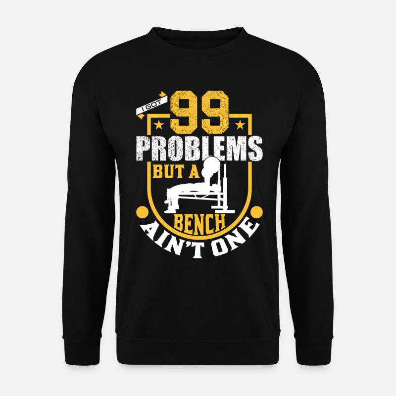 Bankdrücken - Unisex Pullover - Schwarz