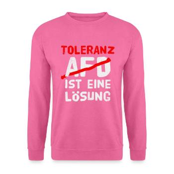 gegen AfD - Unisex Pullover - Pink - Vorne