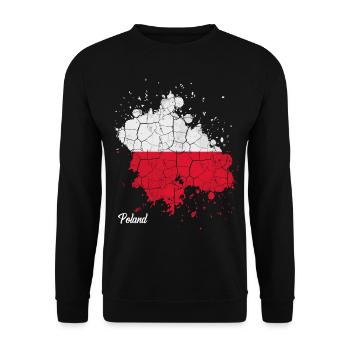Pologne - Sweat-shirt Unisexe - noir - Devant - Alina (178cm) & Michal (187cm)