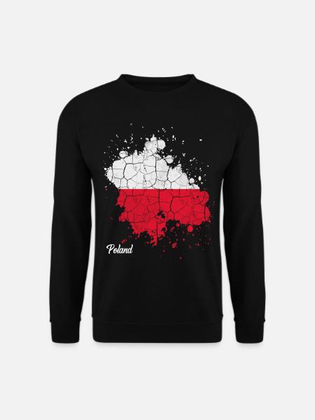 Pologne - Sweat-shirt Unisexe - noir