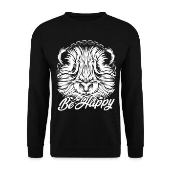 Hamster - Unisex Pullover - Schwarz - Vorne - Alina (178cm) & Michal (187cm)