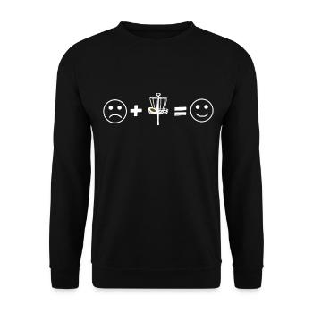 Disc Golf Disc Golfing Ultimate Frisbee Sport - Unisex Sweatshirt - black - Front - Alina (178cm) & Michal (187cm)