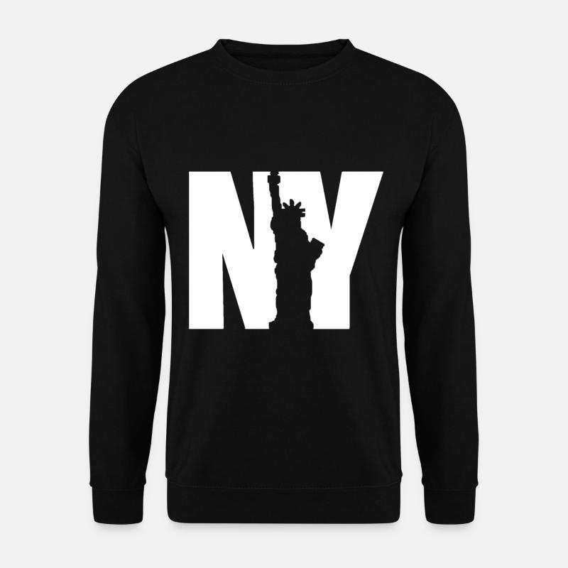 NY statue bright design - Unisex Sweatshirt - black