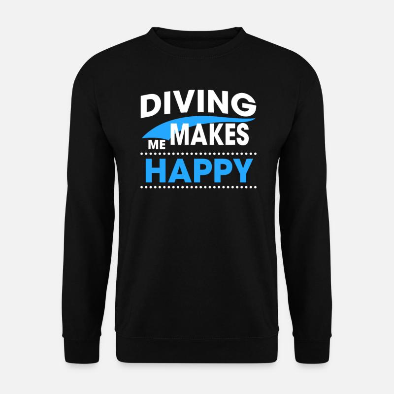 DIVING - Unisex Pullover - Schwarz