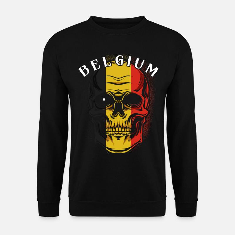 Belgien - Unisex Pullover - Schwarz