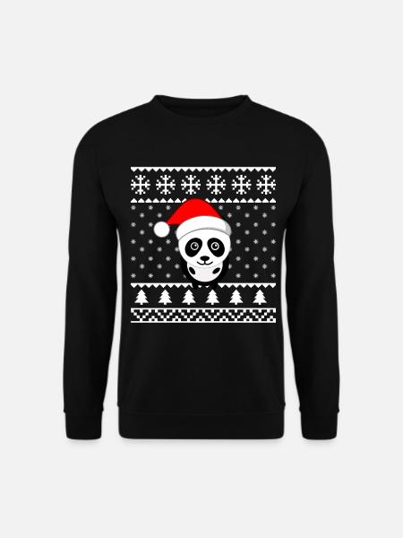 Christmas Panda Christmas Gift Idea Gift - Unisex Sweatshirt - black