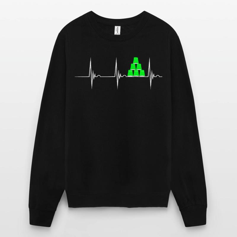 Speed Stacking Heartbeat Cup Stacking Cup Stack Unisex Sweatshirt