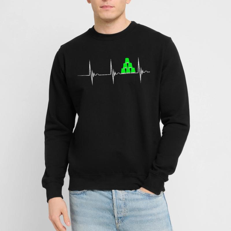 Speed Stacking Heartbeat Cup Stacking Cup Stack Unisex Sweatshirt