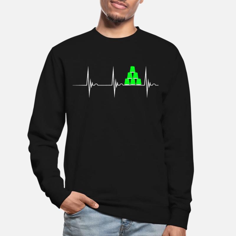 Speed Stacking-Herzschlag Cup Stacking Cup Stack Unisex Pullover