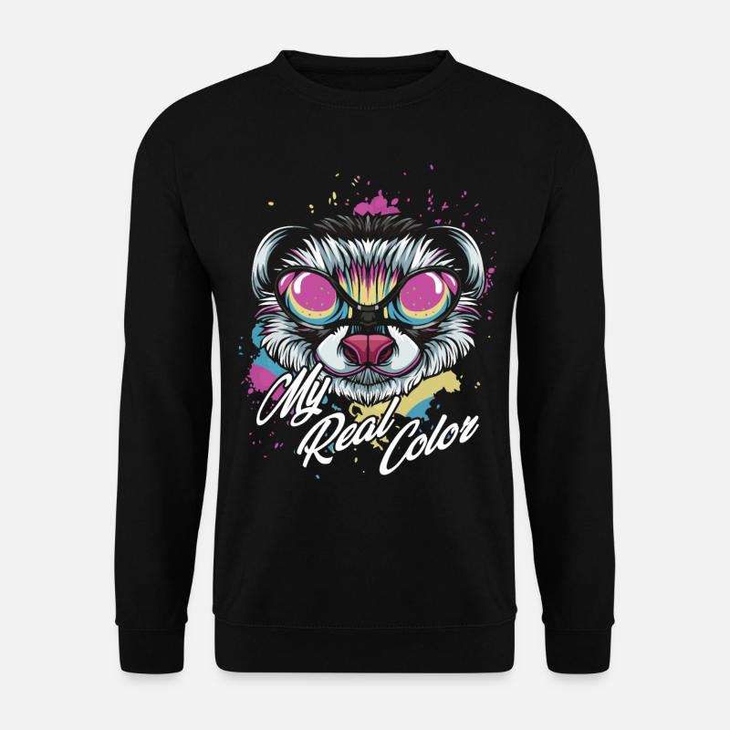 Frettchen - Unisex Pullover - Schwarz