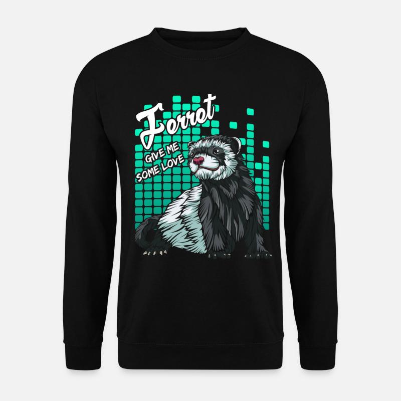 Frettchen - Unisex Pullover - Schwarz