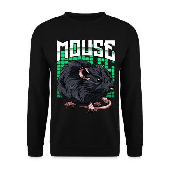 House mouse mouse mouse gift - Unisex Sweatshirt - black - Front - Alina (178cm) & Michal (187cm)