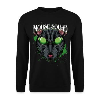 Mouse Squad | Wildlife Poisonous rat rodent gift - Unisex Sweatshirt - black - Front - Alina (178cm) & Michal (187cm)