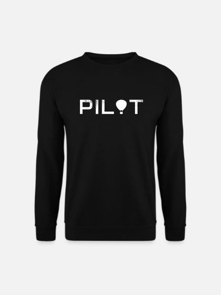 Ballonfahren Ballonfahrer Heißluftballon Pilot - Unisex Pullover - Schwarz