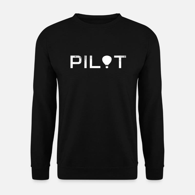 Ballonfahren Ballonfahrer Heißluftballon Pilot - Unisex Pullover - Schwarz