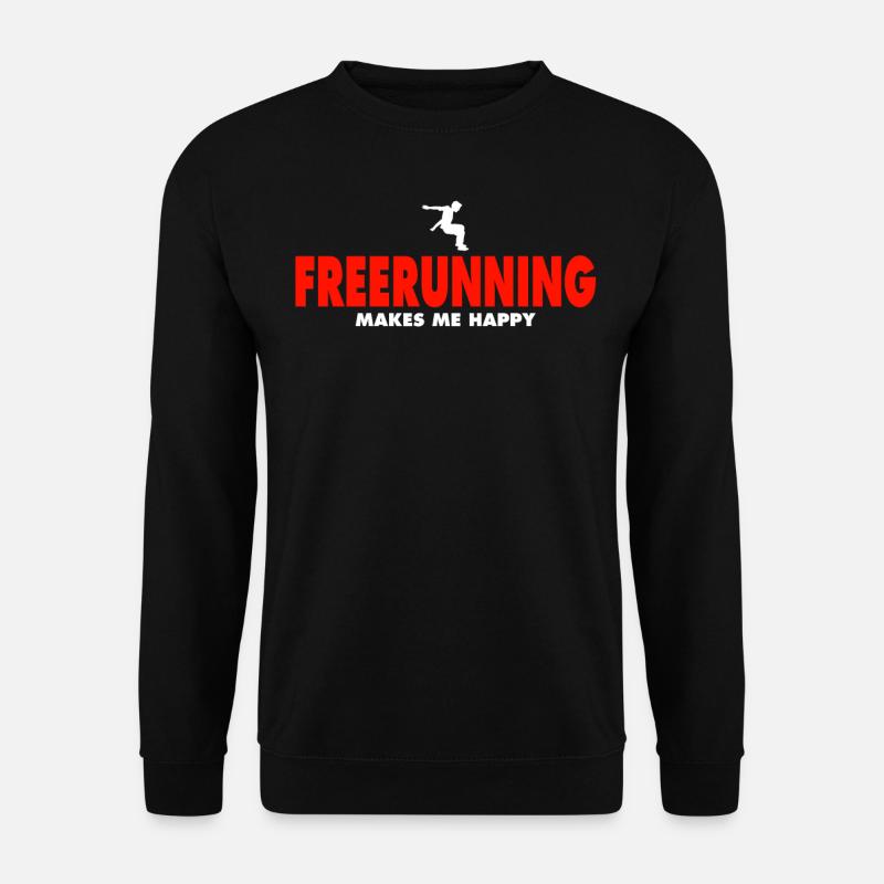 Freerunning Tshirt - Unisex Sweatshirt - black