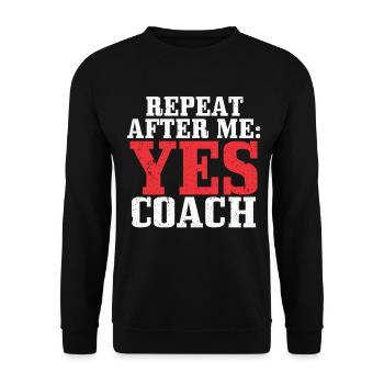 Trainer Sportlehrer Geschenk Geschenkidee - Unisex Pullover - Schwarz - Vorne - Alina (178cm) & Michal (187cm)