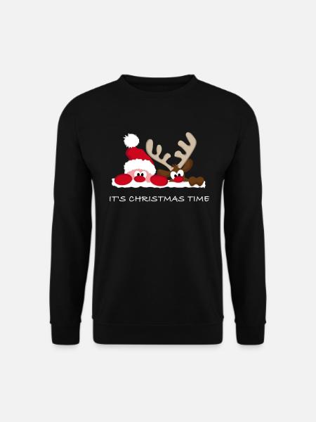 It's Christmas Time - Frohe Weihnachten - Unisex Pullover - Schwarz