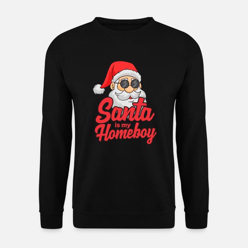 Santa Klaus Weihnachten Weihnachtsmann Glaube - Unisex Pullover - Schwarz