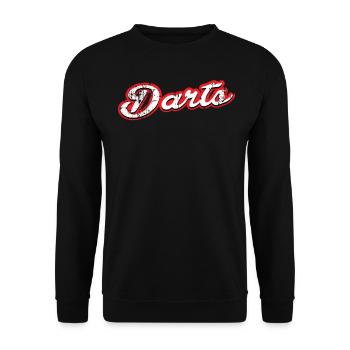 darts - vintage & distressed - Unisex Sweatshirt - black - Front - Alina (178cm) & Michal (187cm)