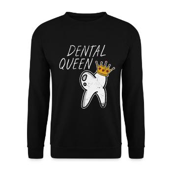 dentist - Unisex Sweatshirt - black - Front - Alina (178cm) & Michal (187cm)