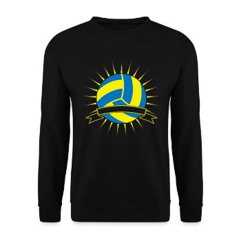 Volleyball Premium Shirt Cadeau de volleyball de plage - Sweat-shirt Unisexe - noir - Devant - Alina (178cm) & Michal (187cm)