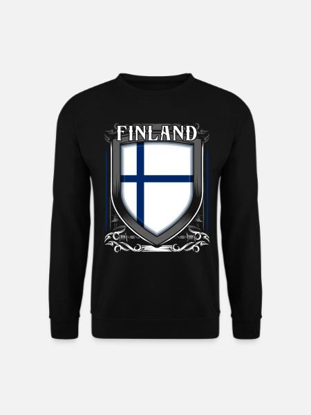 Finnland - Unisex Pullover - Schwarz