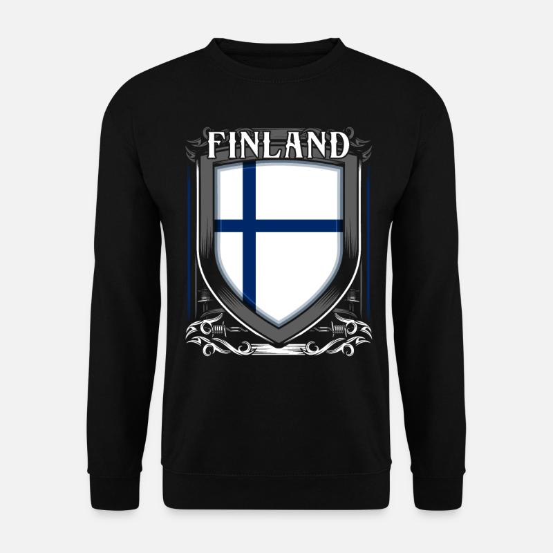 Finnland - Unisex Pullover - Schwarz