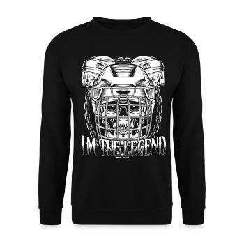 Eishockey - Unisex Pullover - Schwarz - Vorne - Alina (178cm) & Michal (187cm)