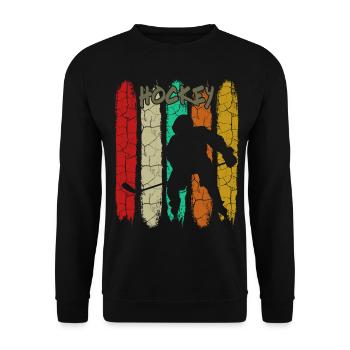 Eishockey - Unisex Pullover - Schwarz - Vorne - Alina (178cm) & Michal (187cm)