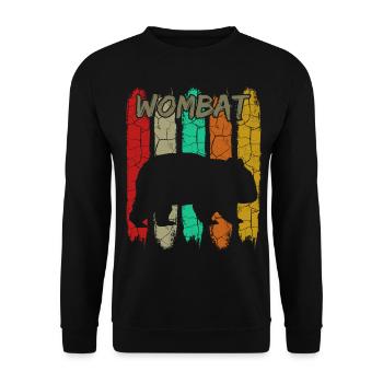 Wombat - Unisex Pullover - Schwarz - Vorne - Alina (178cm) & Michal (187cm)