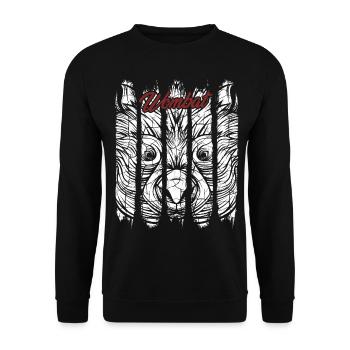 Wombat - Unisex Pullover - Schwarz - Vorne - Alina (178cm) & Michal (187cm)