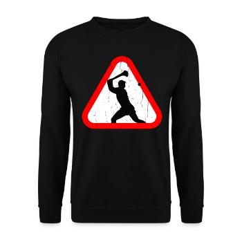 Unique Hurling Tee Shirt - Unisex Pullover - Schwarz - Vorne - Alina (178cm) & Michal (187cm)