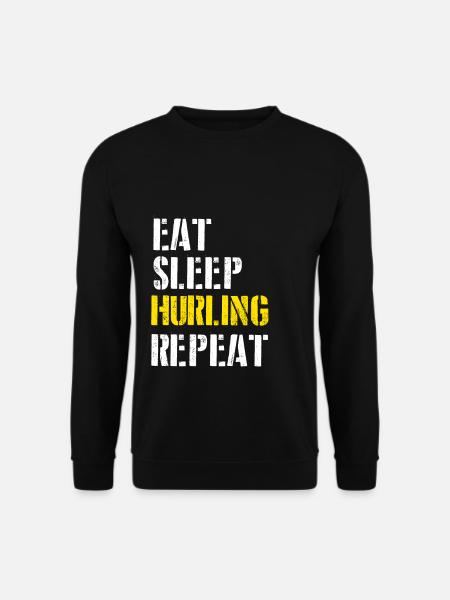 Eat. Sleep. Hurling. Repeat. - Unisex Sweatshirt - black
